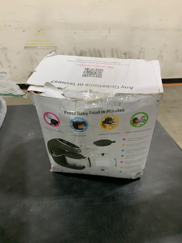 Photo 1 of EVLA'S Baby Food Maker, Steamer, Blender, Baby Food Processor for Healthy Homemade Baby Food in Minutes, Touch Screen with 6 Reusable Food Pouches, Baby Registry Essential, Dark Grey