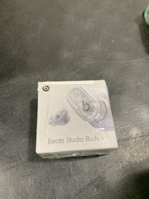 Photo 1 of Beats Studio Buds + | True Wireless Noise Cancelling Earbuds, Enhanced Apple & Android Compatibility, Built-in Microphone, Sweat Resistant Bluetooth Headphones, Spatial Audio - Transparent