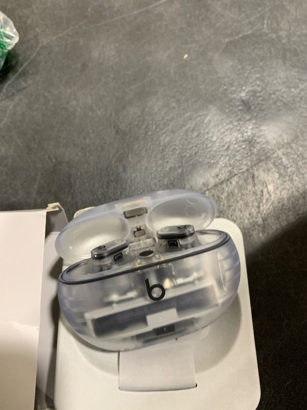 Photo 1 of Beats Studio Buds + | True Wireless Noise Cancelling Earbuds, Enhanced Apple & Android Compatibility, Built-in Microphone, Sweat Resistant Bluetooth Headphones, Spatial Audio - Transparent