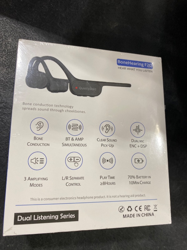 Photo 1 of QuietlyBold CORE Bone Conduction Sound Amplifier – Open-Ear Personal Listening Wearable for Clearer Conversations