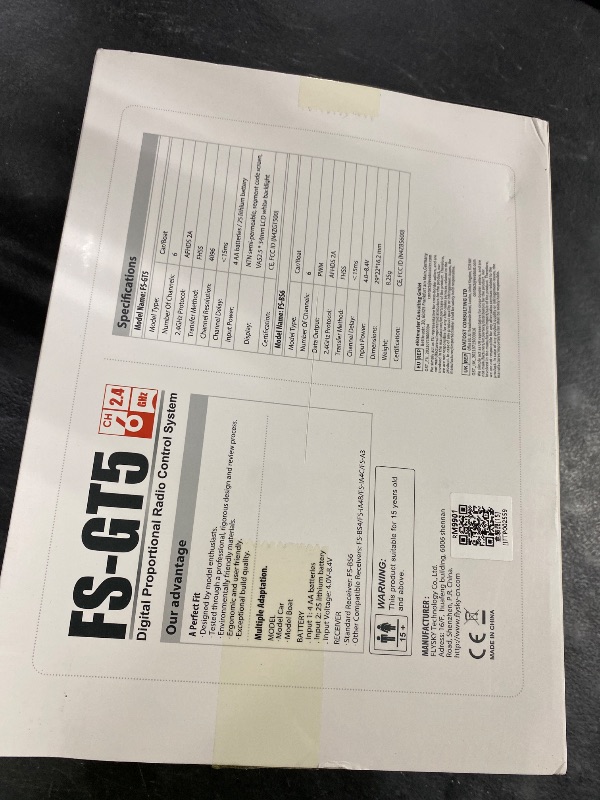 Photo 1 of Flysky FS-GT5 6CH AFHDS RC Transmitter w/ FS-BS6 Receiver for RC Car Boat