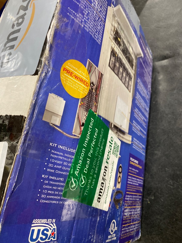 Photo 1 of Reliance Controls Corporation 31406CWK 30 Amp 6-circuit Pro/Tran Transfer Switch Kit for Generators (7500 Watts).,Gray