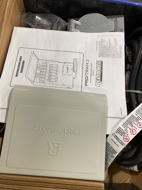 Photo 1 of Reliance Controls Corporation 31406CWK 30 Amp 6-circuit Pro/Tran Transfer Switch Kit for Generators (7500 Watts).,Gray