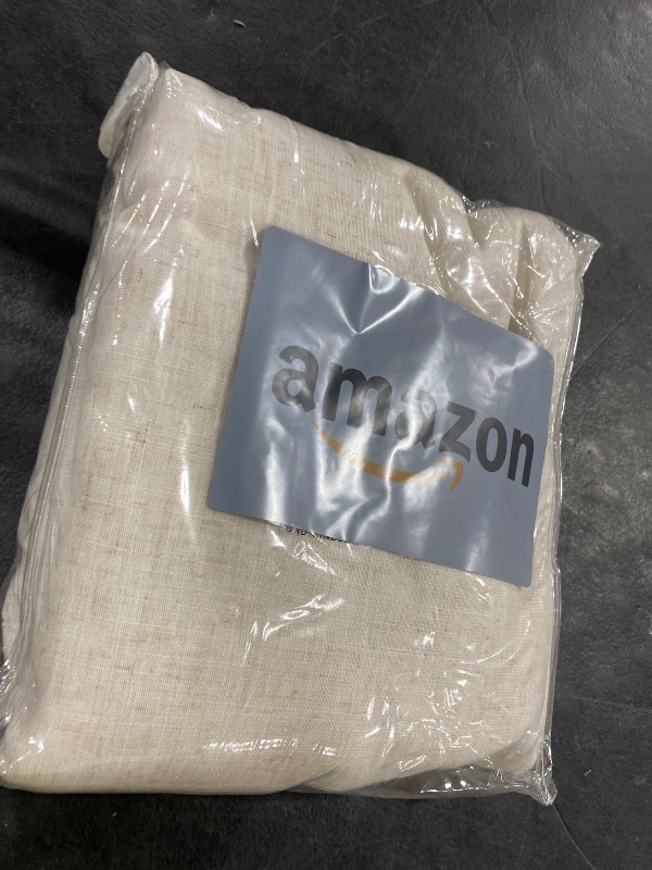 Photo 1 of Extra Long 240 Inches Long Linen Loft Curtains Light Filtering Back Tab 2 Story High Ceiling Curtain for Living Room Bedroom Tall Floor to Ceiling Windows,Custom Made, Natural Cream Ivory 1 Panel