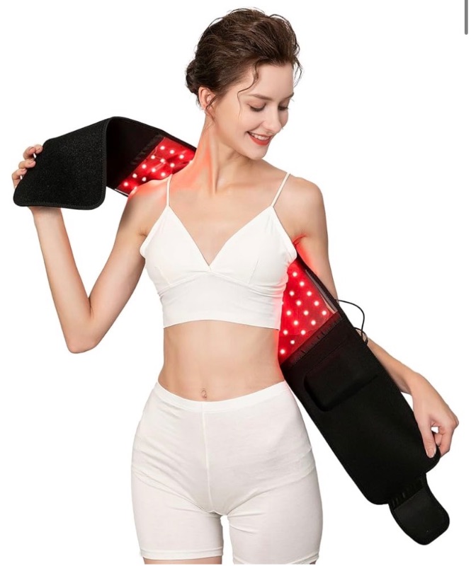 Photo 1 of USUIE Red Light Therapy Belt, Infrared Light Therapy Wrap Red Light Therapy Device for Body with Timer for Back Shoulder Waist Muscle Pain Relief for Gift Women Men Gift