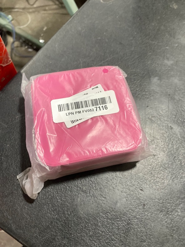 Photo 1 of 1 Pcs Travel Jewelry Box Organizer, Pink Leatherette Case with Ring Storage and Compartments