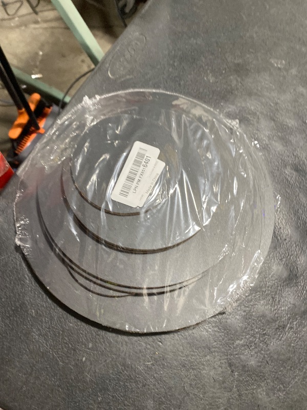 Photo 1 of 10 Pieces 4 Sizes Cork Plant Coasters, 4/6/8/10 Inch Cork Plant Mats, Plant Coasters for House Plants Indoors (Nude & Black)