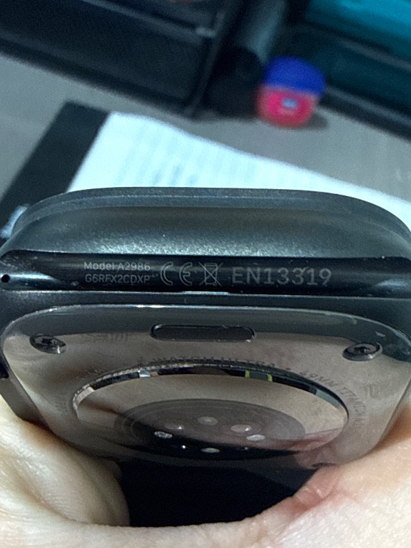 Photo 1 of Apple Watch Ultra 2 (GPS + Cellular, 49MM) - Black Titanium Case with Black Ocean Band (Renewed Premium)