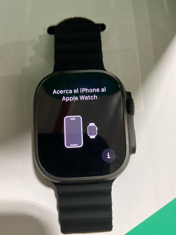 Photo 1 of Apple Watch Ultra 2 (GPS + Cellular, 49MM) - Black Titanium Case with Black Ocean Band (Renewed Premium)