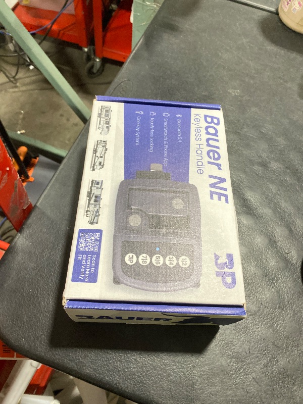 Photo 1 of Bauer NE Bluetooth Keyless Entry Door Lock with Handle, Close Field Technology, Essential Camper Must Haves, Secure Trailer, Durable RV Door Latch, Convenient RV Lock Keyless Entry