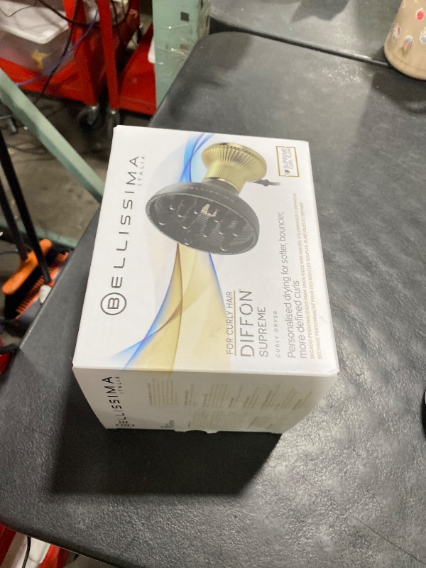 Photo 1 of Bellissima Diffon Supreme Diffuser & Curly Hair Dryer - XL Diffuser for Long Waves, Curls, Coils - Cool Button - Anti-Frizz Technology