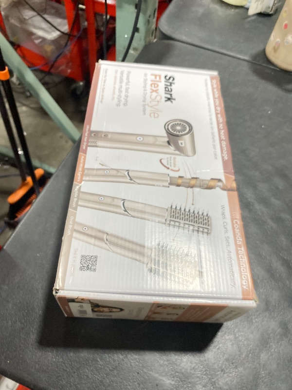 Photo 1 of Shark FlexStyle Air Styling & Drying System, Powerful Hair Dryer Brush & Multi-Styler with Auto-Wrap Curlers, Paddle Brush, Oval Brush, Concentrator Attachment, Stone, HD430