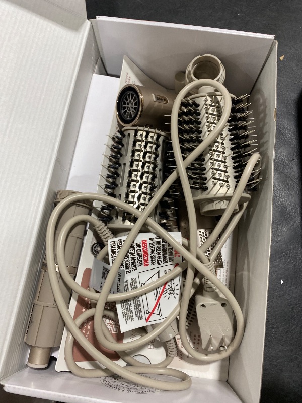 Photo 1 of Shark FlexStyle Air Styling & Drying System, Powerful Hair Dryer Brush & Multi-Styler with Auto-Wrap Curlers, Paddle Brush, Oval Brush, Concentrator Attachment, Stone, HD430