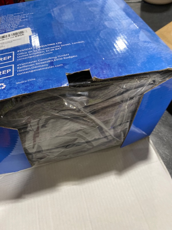 Photo 1 of HOMFINE Cooling Blankets for Hot Sleepers - Oversized Summer Blanket Thin Lightweight Breathable Soft Double Side Enhanced Cooling for Bed Couch, Keep Cool for Night Sweats (Grey, 120 x 120 inches)