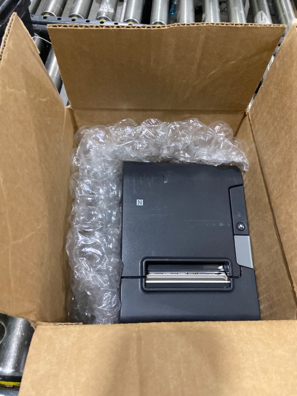 Photo 1 of Epson TM-T88VI Thermal Receipt Printer - Ethernet, USB and Serial Interfaces, Black, Ps-180 Power Supply and AC Cable (Renewed)