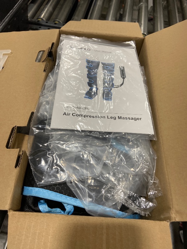 Photo 1 of CuPiLo Leg Massager with Heat, FSA Eligible HSA Air Compression Leg Massager for Blood Circulation and Pain Relief,Muscle Fatigue,Cramps,Swelling and Edema