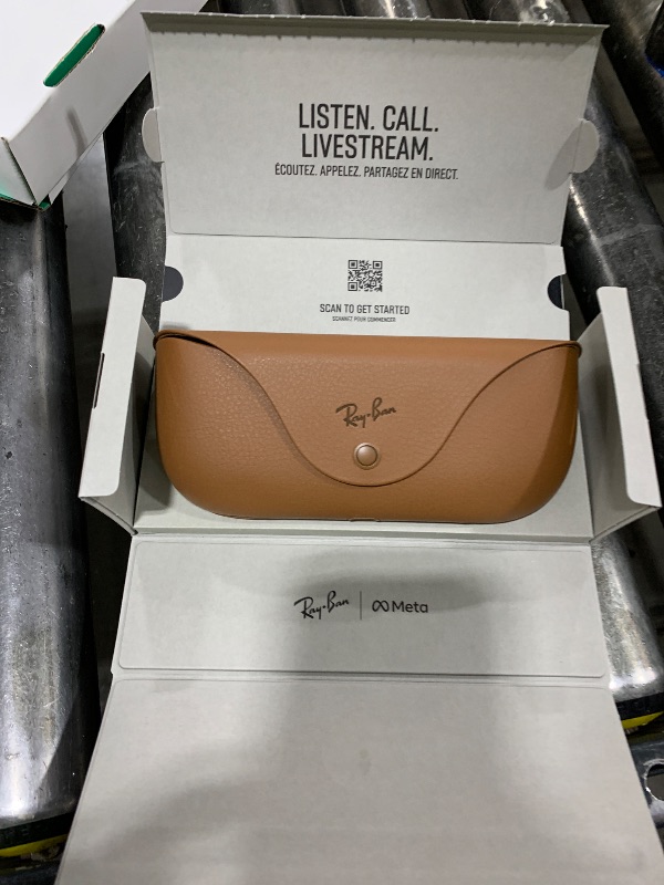 Photo 1 of Ray-Ban Meta (Gen 1), Skyler, Shiny Black | Smart AI Glasses for Men, Women — 12 MP Ultra-Wide Camera, Open-Ear Speakers for Audio, Video Recording and Bluetooth — Green Lenses — Wearable Technology