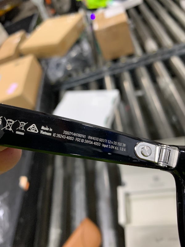Photo 1 of Ray-Ban Meta (Gen 1), Skyler, Shiny Black | Smart AI Glasses for Men, Women — 12 MP Ultra-Wide Camera, Open-Ear Speakers for Audio, Video Recording and Bluetooth — Green Lenses — Wearable Technology