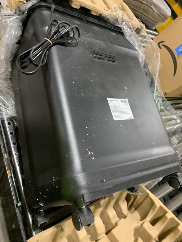 Photo 1 of Amazon Basics 24-Sheet Cross Cut High Security Paper Shredder for Home Use, P-4 Security, CD and Credit Card Document Shredder with Pullout Basket, Black