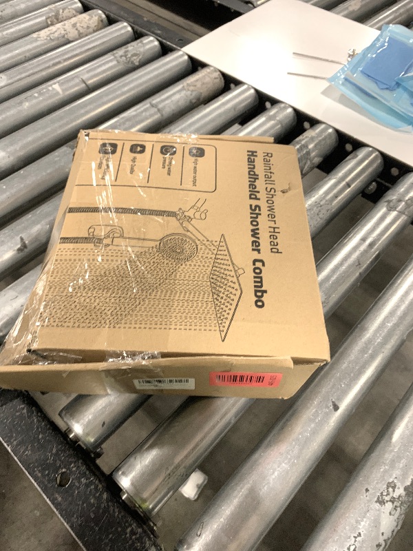 Photo 1 of Shower Head, 8 inch Multifunction High Pressure Rain Shower Head with Handheld Spray Combo with 11'' Angle Adjustable Extension Arm/Flow Regulator/Shower System Matte Black