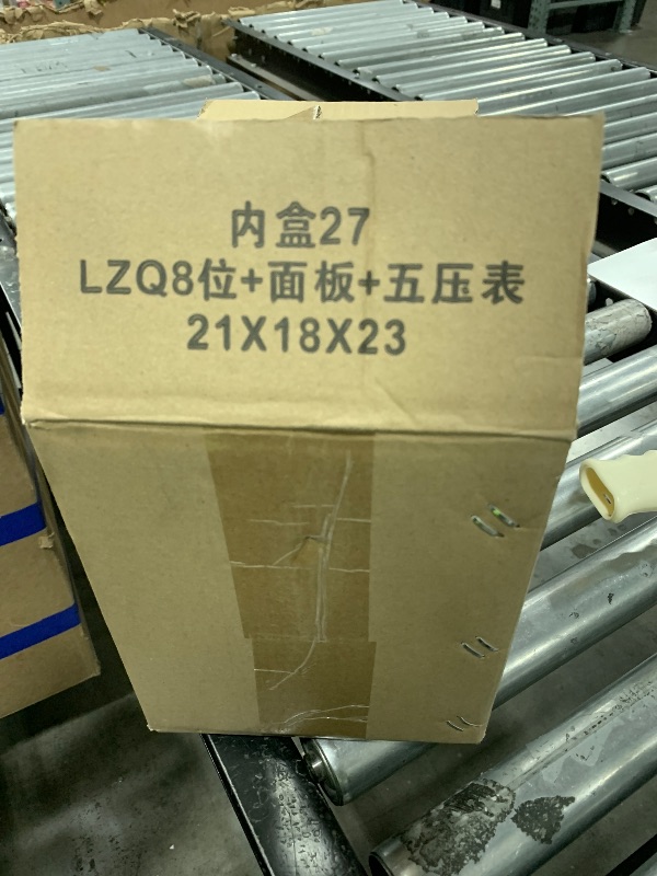 Photo 1 of 12V Solenoid Valve Air Ride Suspension manifold 8-Valve With 5M 9-switch Wired Remote Controller, equipped with five display air pressure gauge blue