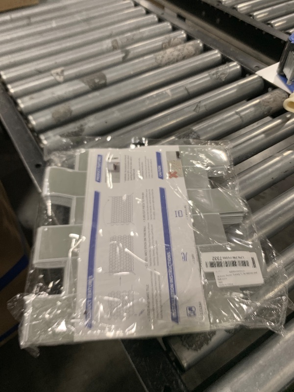 Photo 1 of 10-Sheet Thick Peel and Stick Kitchen Backsplash Tiles, 3D Subway Waterproof Self-Adhesive Wall Tile Stick on Backsplash for Kitchen and Bathroom(Green,12"×12")