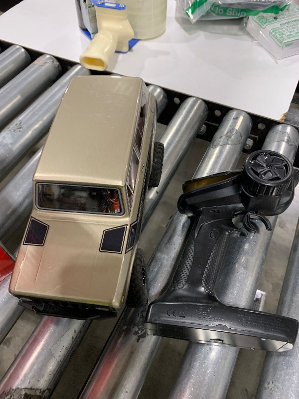 Photo 1 of Redcat Racing Ascent-18 Scout II Brushless, 1/18 Scale RC Crawler, Metal Chassis, Gold Dust, International Scout II Body