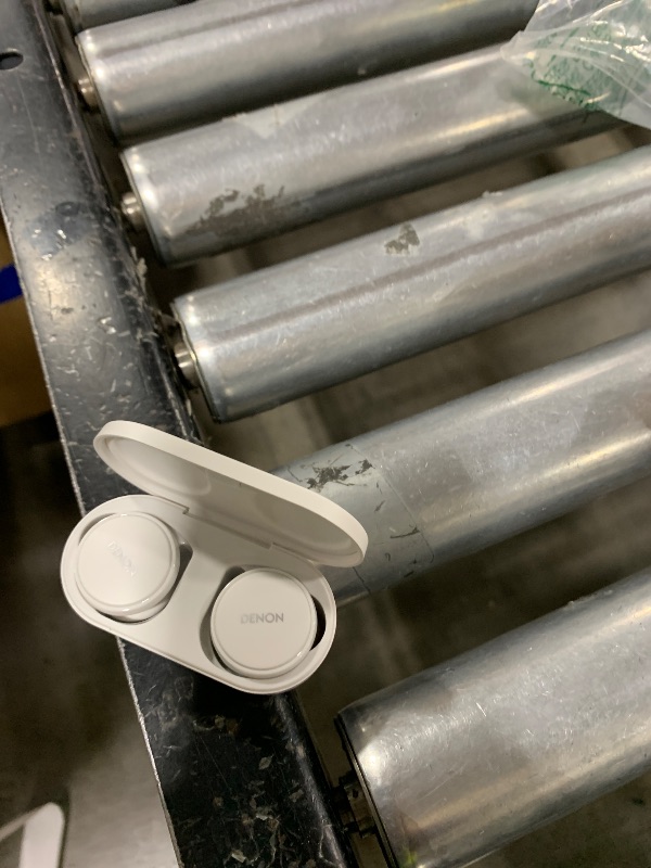 Photo 1 of Denon PerL Pro True Wireless Earbuds - Adaptive Active Headphones Wireless Noise Canceling, Masimo Adaptive Acoustic Technology, Spatial Audio, 32Hr Battery Life, Wirefree Charging, White