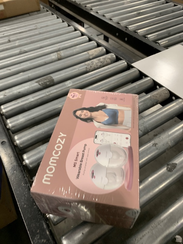 Photo 1 of Momcozy M5 Smart APP Controlled Wearable Breast Pump, Hands-Free Wireless Electric Pump, 3 Modes 9 Suction Levels, BPA-Free, Portable Lightweight, 24mm Flange, 2-Pack Cozy Red