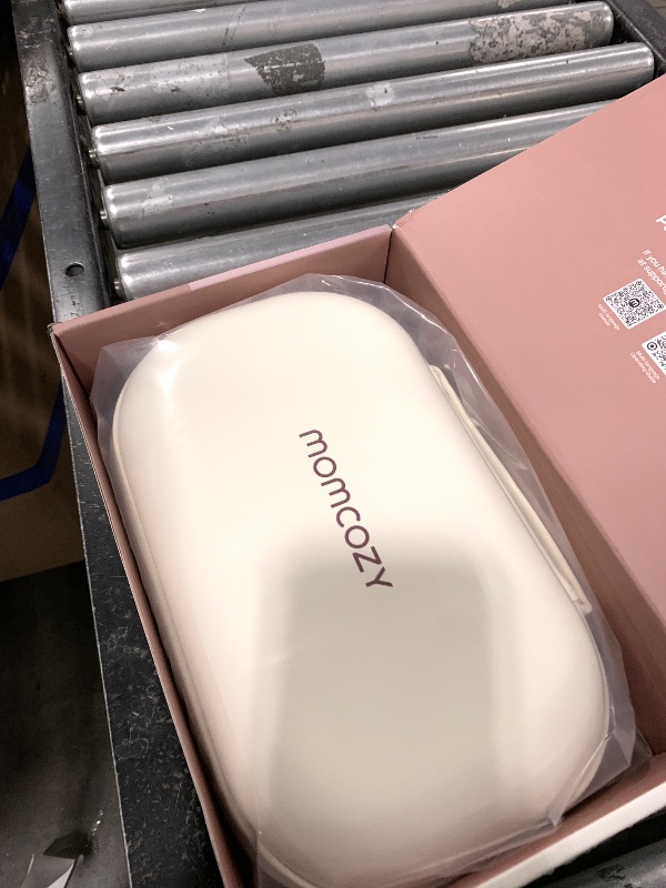 Photo 1 of Momcozy M5 Smart APP Controlled Wearable Breast Pump, Hands-Free Wireless Electric Pump, 3 Modes 9 Suction Levels, BPA-Free, Portable Lightweight, 24mm Flange, 2-Pack Cozy Red