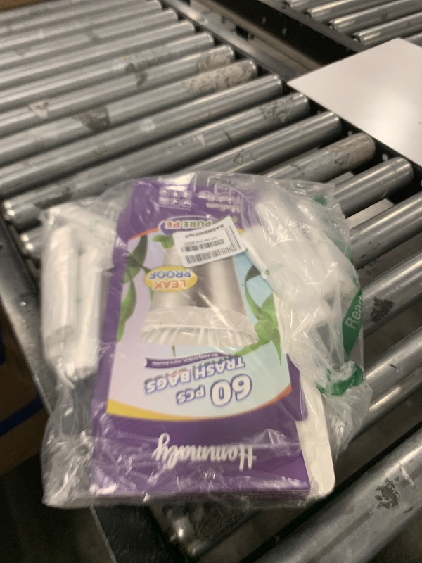 Photo 1 of 10 Gallon 60pcs Medium Clear Trash Bags Strong Clear Garbage Bags, Bathroom Trash Can Bin Liners, Plastic Bags for Office Home Kitchen, Waste Basket Liner, Fit 30 Liter, 10 Gal(10G60-Clear)