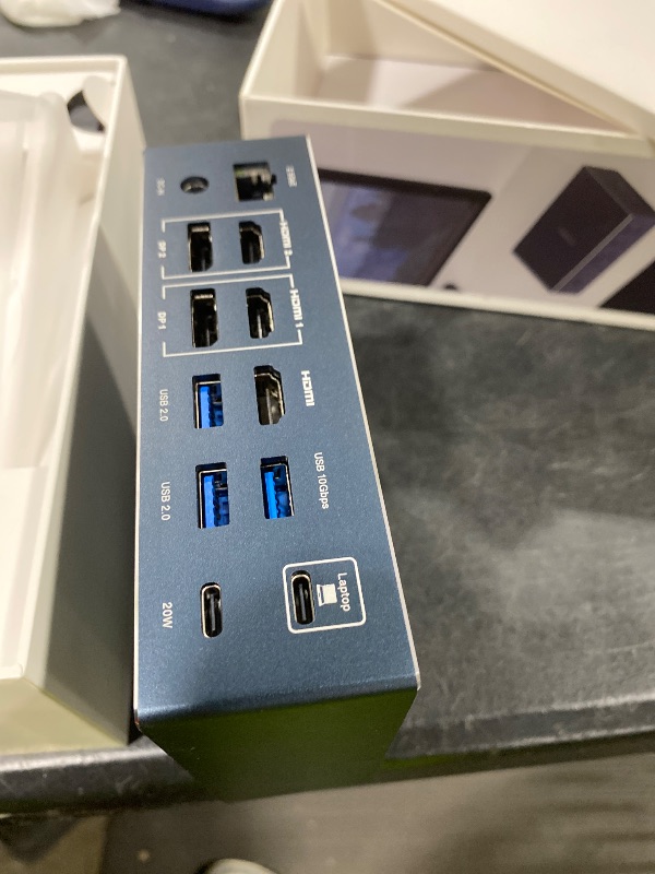 Photo 1 of iVANKY 20-in-1 DisplayLink Docking Station 3 Monitor for Window and MacBook Pro/Air, Triple 4K@60Hz Display for M5/M4/M3/M2/M1 MacBook/Windows, 180W Power, 2.5GbE, HDMI, DP, 10Gbps, Driver Needed