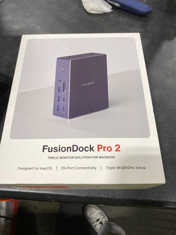 Photo 1 of iVANKY 20-in-1 DisplayLink Docking Station 3 Monitor for Window and MacBook Pro/Air, Triple 4K@60Hz Display for M5/M4/M3/M2/M1 MacBook/Windows, 180W Power, 2.5GbE, HDMI, DP, 10Gbps, Driver Needed