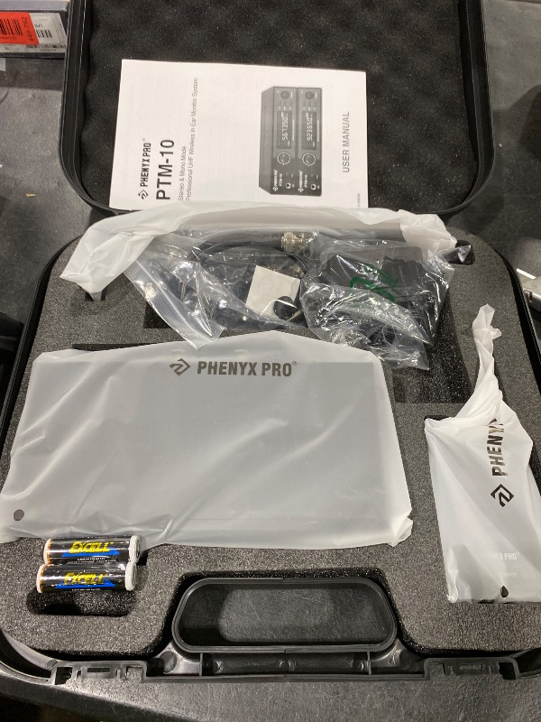 Photo 1 of Phenyx Pro UHF Stereo Wireless in Ear Monitor System, Wireless IEM, 900MHz Band Selectable Frequency, Rack Mountable, 160 ft. Operation, Suitable for Stage, Studio, Exhibit, Lecture, Speech (PTM-10)