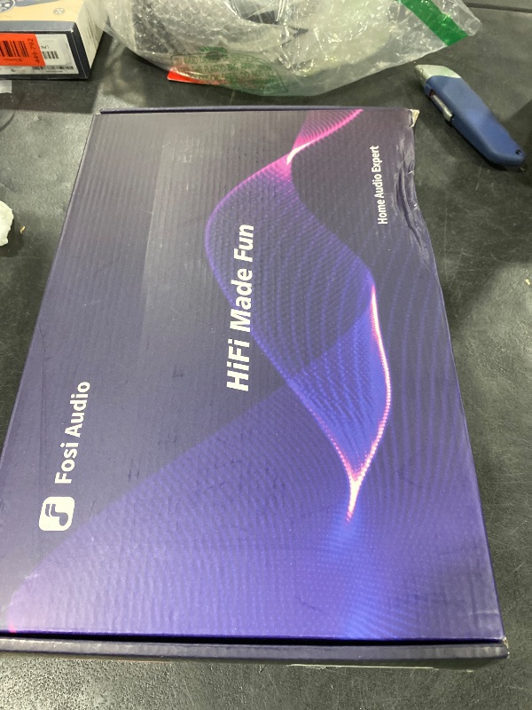 Photo 1 of Fosi Audio MC351 2.1 Channel Integrated Amplifier with DAC, Home Audio Stereo Power Amp with Dual TPA3255 Chips for HiFi Passive Speakers, Vintage VU Meter Receiver with Bluetooth and USB/Opt/Coax