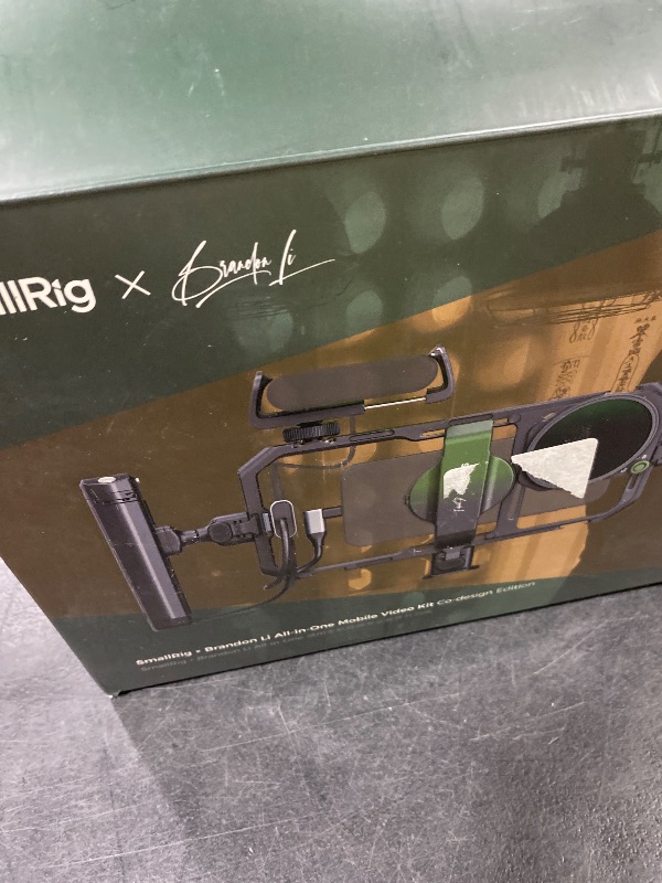 Photo 1 of SmallRig x Brandon Li All-in-One Mobile Video Kit, Quick Release Universal Phone Video Rig Kit for iPhone for Samsung for Pixel, with Wireless Rotatable Handles for M.2 SSD w 67mm VND Filter - 4596