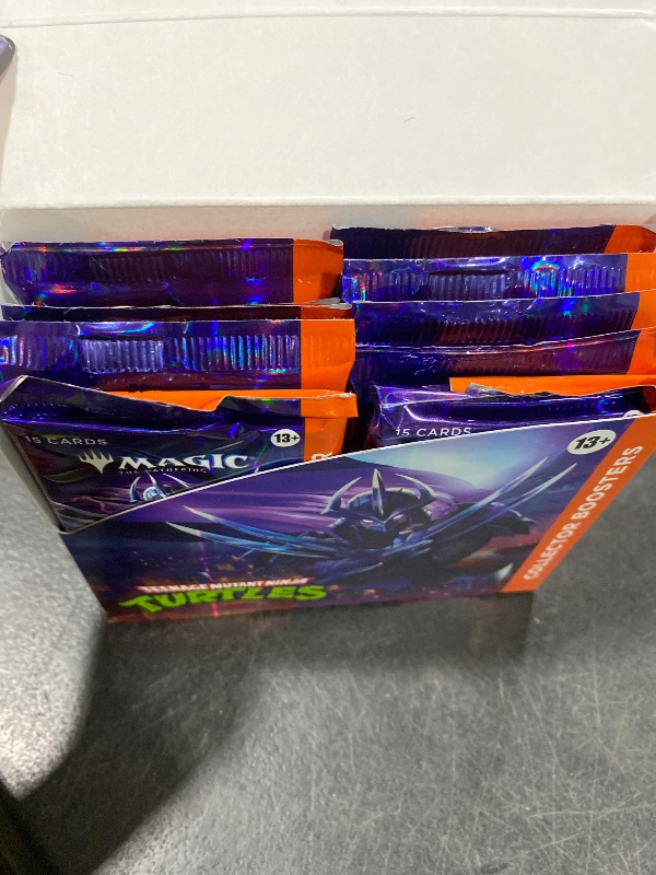 Photo 1 of Magic: The Gathering | Teenage Mutant Ninja Turtles - Collector Booster Box | 12 Packs | Collectible Trading Card Game