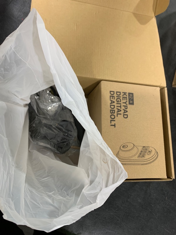 Photo 1 of Veise Keyless Entry Door Lock with 2 Lever Handles - Electronic Keypad Deadbolt, Auto Lock, Back Lit & Easy Installation Design, Front Door Handle Sets, Matte Black