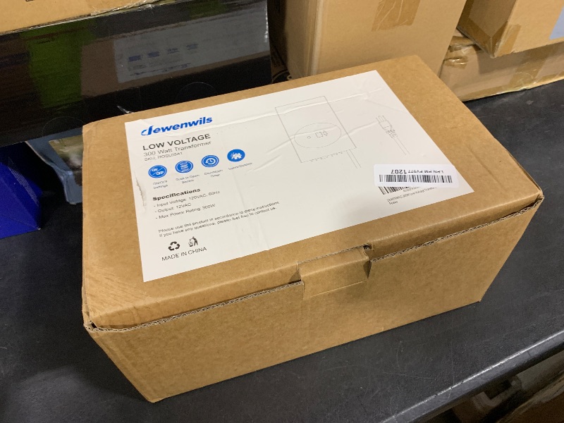 Photo 1 of DEWENWILS 300W Low Voltage Landscape Transformer, Outdoor Weatherproof Transformer with Timer and Photocell Sensor, 120V AC to 12V/12V AC for LED Lighting, Spotlight, Pathway Light, ETL Listed