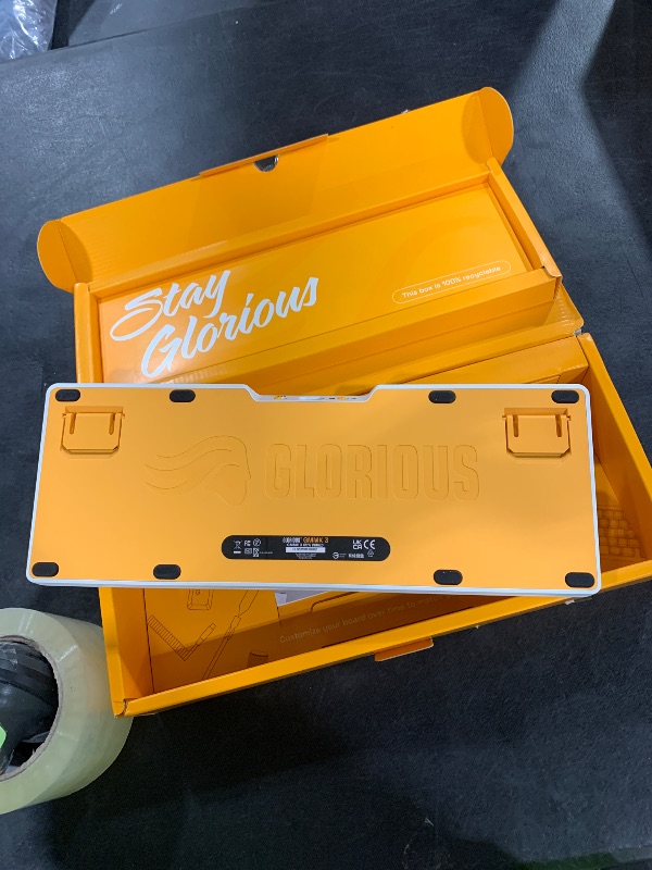 Photo 1 of Glorious Gaming - GMMK 3 HE Rapid Trigger Keyboard, Hall Effect, 8K Polling Rate, MX Mechanical & Magnetic Switches, Hotswappable 65% Keyboard, Modular Gasket System, Doubleshot PBT keycaps (White)