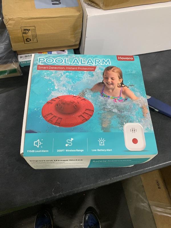 Photo 1 of Pool Alarm, Floating Pool Safety Alarms for Inground & Above Ground Pools – Loud 110dB Alert, Adjustable Sensitivity, Protection for Kids & Pets (Blue+Black)