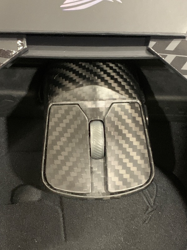 Photo 1 of ASUS ROG Harpe Ace Extreme Wireless Esports Gaming Mouse – Carbon Fiber Build, 47g Lightweight, Tri-Mode Connectivity, 42K DPI, up to 70Hr Battery, Glass Skates, Pro-Approved, PC/Mac Support - Black