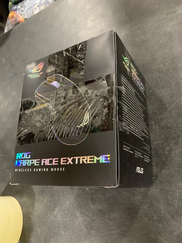 Photo 1 of ASUS ROG Harpe Ace Extreme Wireless Esports Gaming Mouse – Carbon Fiber Build, 47g Lightweight, Tri-Mode Connectivity, 42K DPI, up to 70Hr Battery, Glass Skates, Pro-Approved, PC/Mac Support - Black