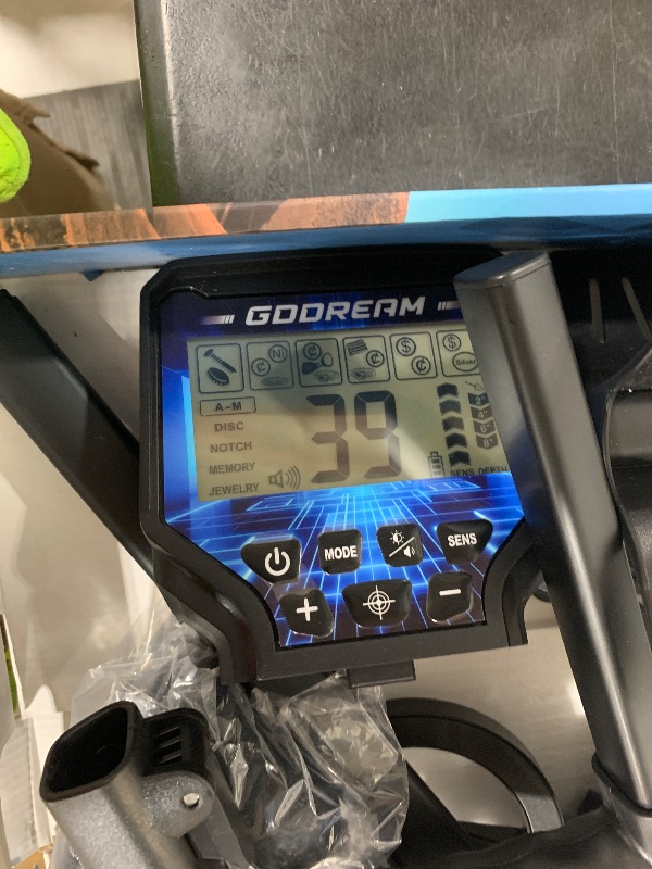 Photo 1 of GDDREAM Metal Detector for Adults - 1800mAh Rechargeable Gold Finder, 6 Detection Modes, 10" IP68 Waterproof Coil, Upgraded DSP Chip for 10" Depth and 6 Target Types, 2.2 lbs Foldable Design - Blue