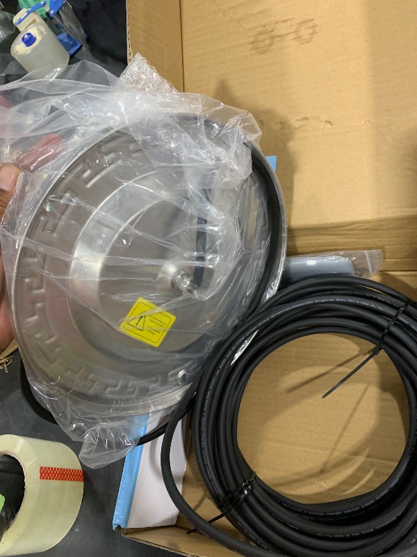 Photo 1 of Pool Lights for Inground Pool, 60W 10 Inch LED Inground Pool Light with Controller, Remote and APP Control for Wet Niche, Color Changing Underwater Swimming Pool Lights with 50 Foot Cord