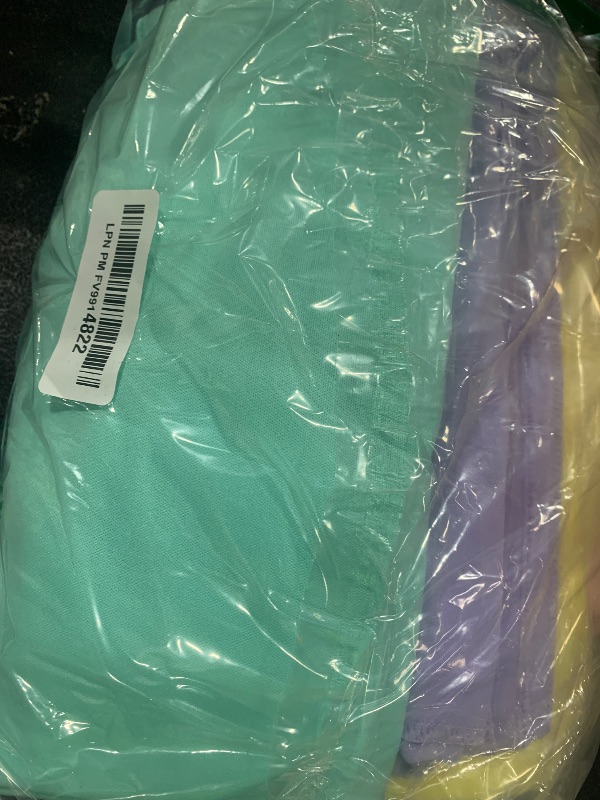 Photo 1 of 10×7FT Rainbow Backdrop Curtains for Parties - 5 Colors Pastel Drapes for Backdrop with 4 Inch Rod Pockets - Colorful Curtain Backdrop for Unicorn Birthday, Baby Shower, Rainbow Party Decorations