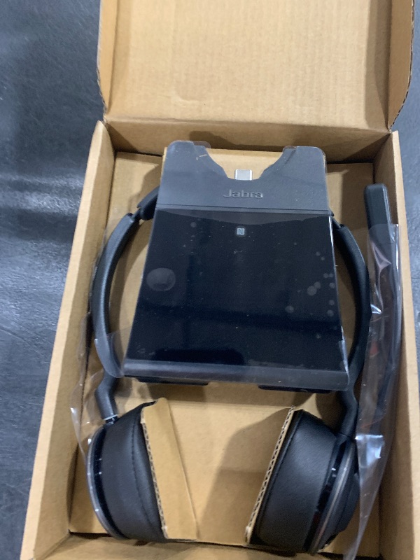 Photo 1 of Jabra Engage 75 SE (Second Edition) Wireless Headset, Dual-Ear – Telephone Headset with Industry-Leading Wireless Performance, Advanced Noise-Cancelling Microphone, All Day Battery Life - Black