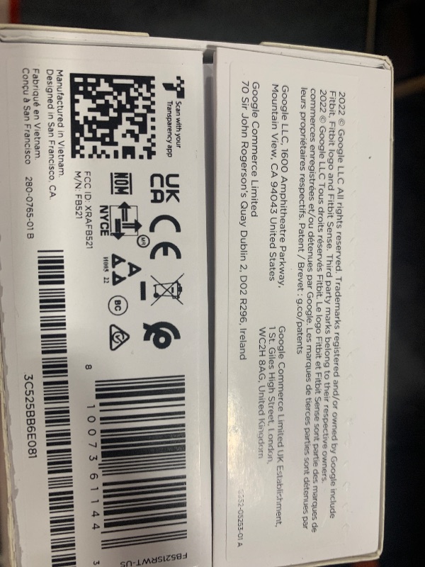 Photo 1 of Fitbit Sense 2 Advanced Health and Fitness Smartwatch with Tools to Manage Stress and Sleep, ECG App, SpO2, 24/7 Heart Rate and GPS, Lunar White/Platinum, One Size (S & L Bands Included)