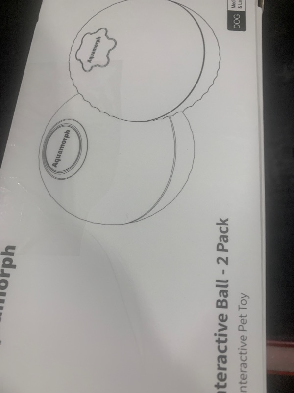 Photo 1 of Aquamorph 2 Pack Interactive Dog Balls - Auto Moving Bouncing Vibrating Washable Dog Toys for Large Medium Dogs, Type-C Rechargeable, Blue and Orange, Ripple Pattern