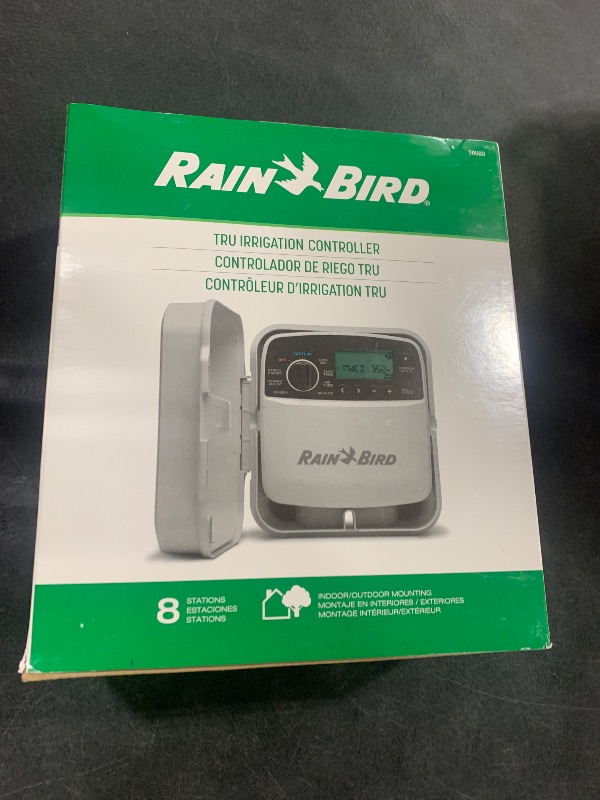 Photo 1 of Rain Bird TRU8O Program-Based Indoor/Outdoor Irrigation Controller/Timer, WiFi Ready, 8-Zone/Station